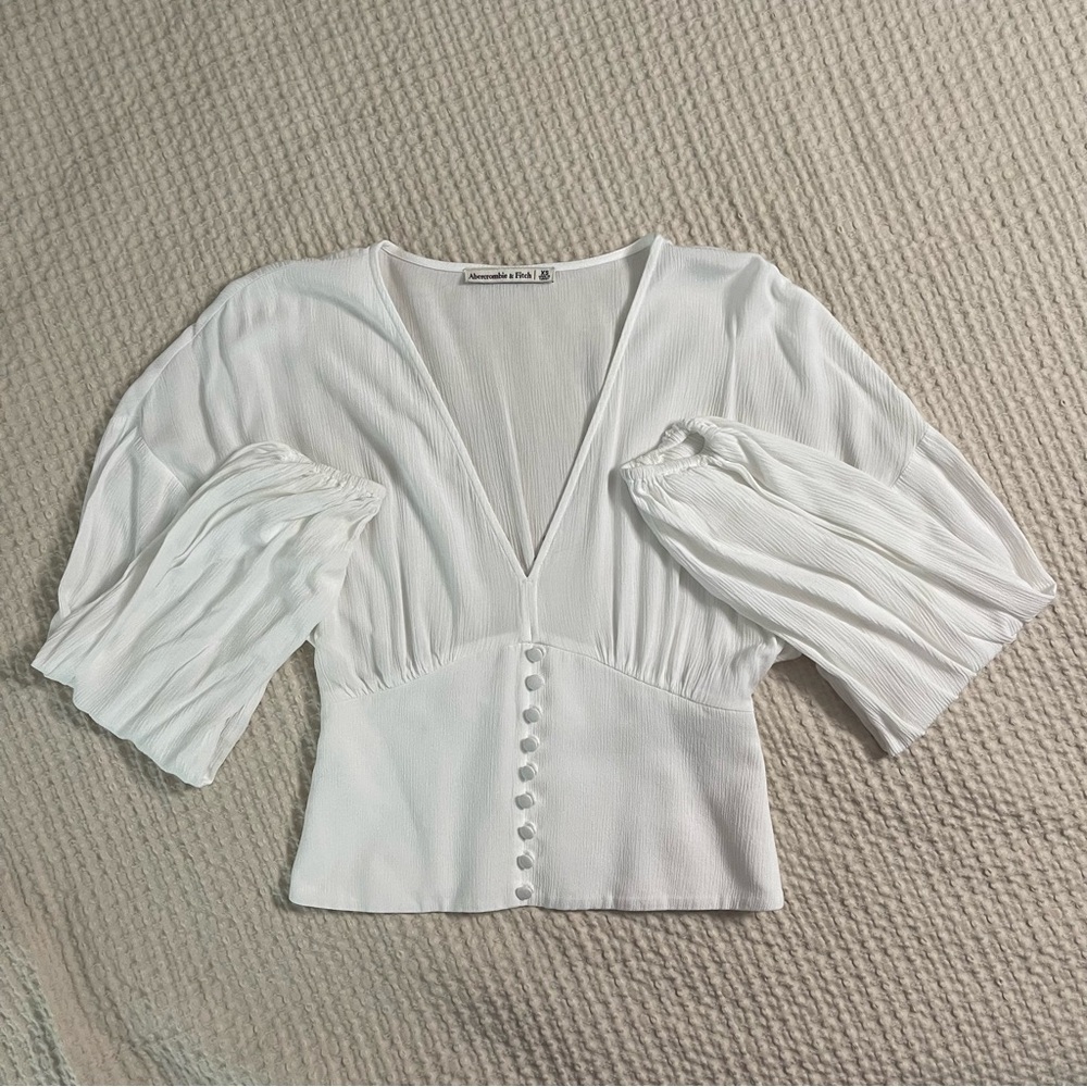 Abercrombie Button Up Waisted Blouse